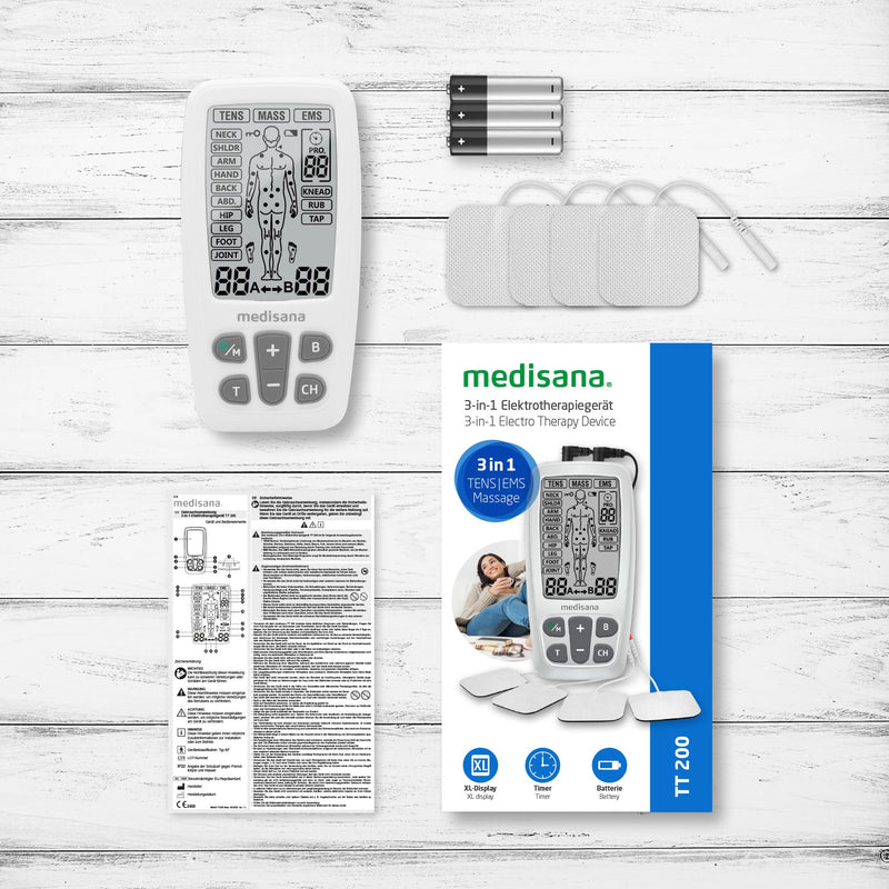 Dispositif d'électrothérapie Medisana TT200 3in1, blanc