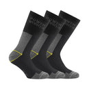 Rohner Socks Bekleidung Herren Power Worker Wilmax 3er schwarz Gr.43/46