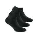 Rohner Socks Bekleidung Herren Sneaker basic 3er schwarz Gr.43/46