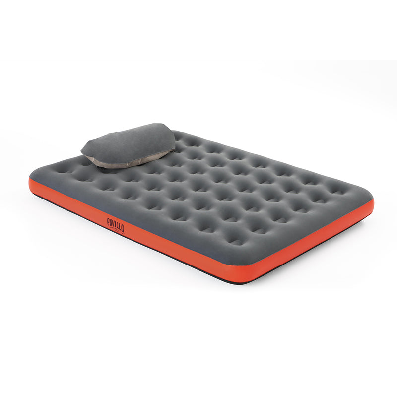 Bestway Freizeit Outdoor Pavillo Luftbett mit Kissenpumpe Roll & Relax 203x152x22cm