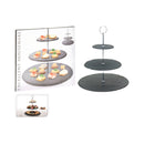 FS-STAR Zubehör Haushalt FS STAR Etagere mit 3 Ablagen Schiefer