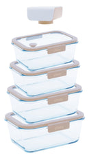 Pebbly Vakuumbeutel 5er Set Pebbly aus Glas inkl. Vakuumpump 025.001.013