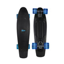 NoRules Freizeit Outdoor Skateboard ABEC 5 Fun schwarz - transparent blau