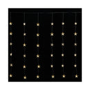 Ekström Christmas LED light curtain outdoor with stars 48 LED 175x120cm, warm white
