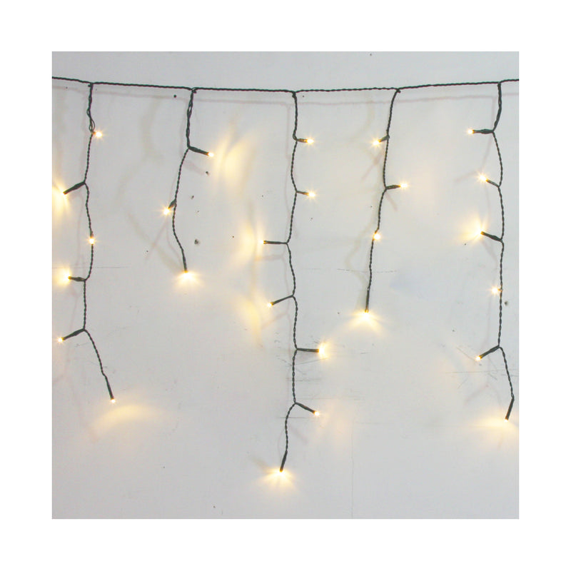 Ekström Christmas LED Curtain de lumière en plein air "ICTICLE" 360 LED avec 72 brins 1000x52cm, blanc chaud
