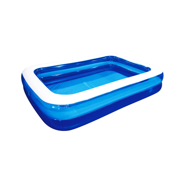 FS-STAR Freizeit Outdoor Familien Pool transparent-blau 262x175x51cm
