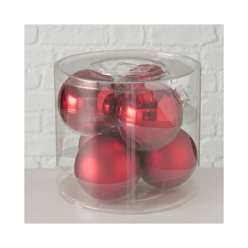FS Star Christmas Ball Ball Red 8cm 6er set