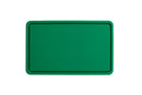 Polypres Schneidebrett GN 1/1 53x32.5cm H2cm grün mit Saftrille 038.001.005