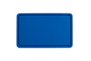 Polypres Schneidebrett GN 1/1 53x32.5cm H2cm blau mit Saftrille 038.001.006