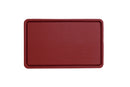 Polypres Schneidebrett GN 1/1 53x32.5cm H2cm rot mit Saftrille 038.001.021