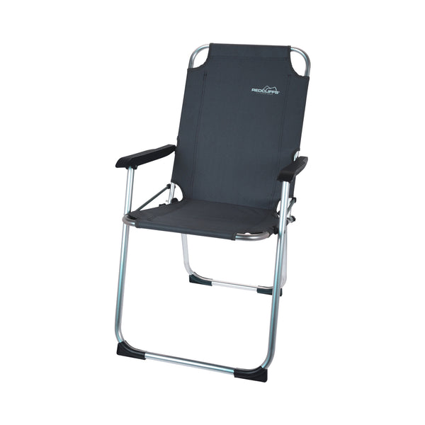 FS Star Garden Meubles de camping chaise en aluminium gris foncé