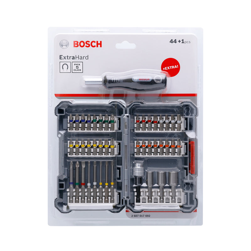 Bosch Accessori professionali Building Masin Bosch Pick and Click Charwiniver Bit set di 45 parti
