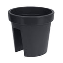 FS-STAR Freizeit Outdoor Balkonblumentopf 28cm grau