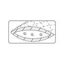 Cuscino da letto Dorbena con copertura indispensata media 50x70cm