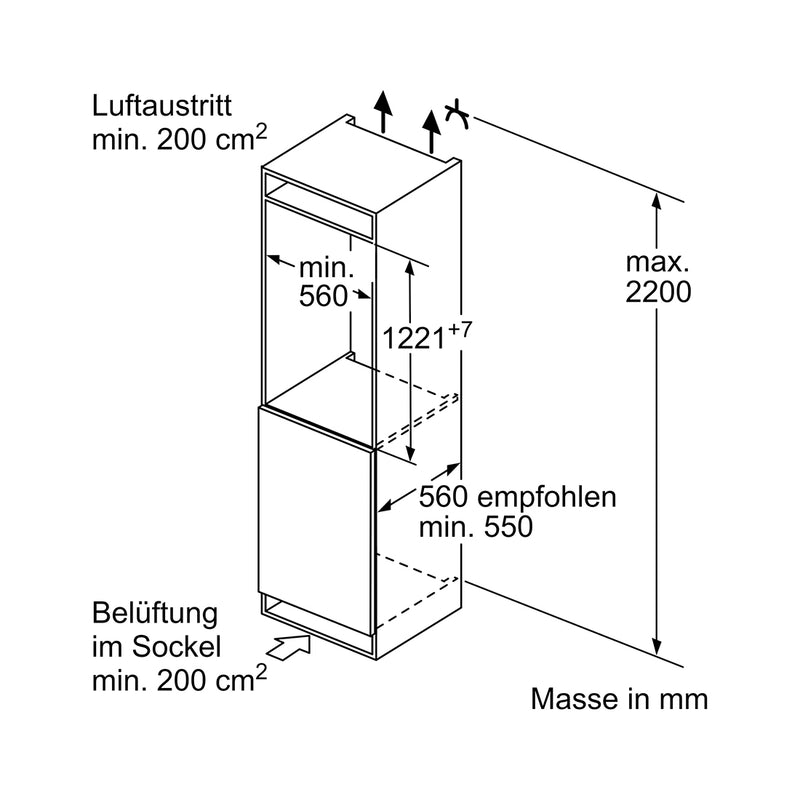 Bosch Kühlschränke KIR41ADD1 Einbau-Kühlschrank