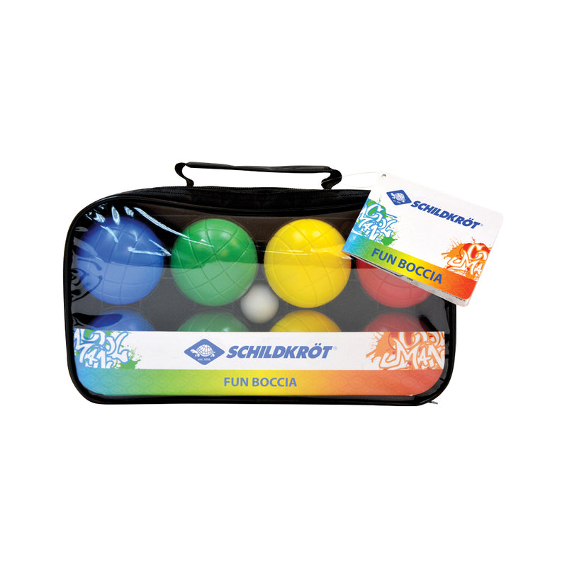 Schurtkröt loisir extérieur boccia set amusant avec des boules en plastique dans le sac de transport