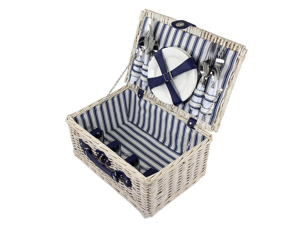 FS-STAR Freizeit Outdoor Picknickkorb 40x28x18cm Marine