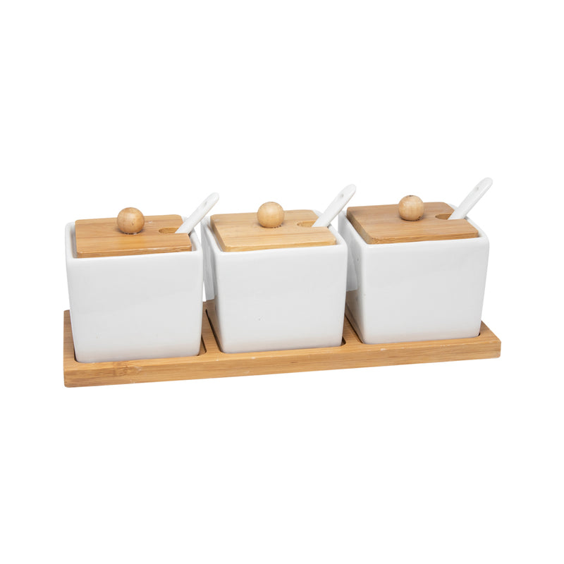 Tavola kitchen requirement scarf set with spoon and bamboo lid 10 -part