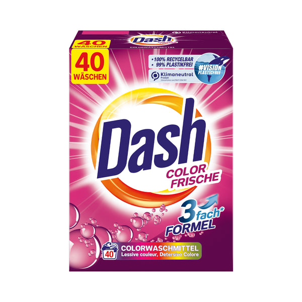 Dash Clean et maintenir la couleur fraîche Détergent de couleur 2,6 kg