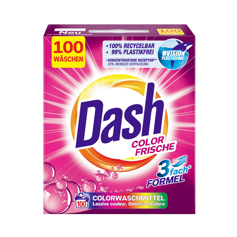 Dash Nettoyer et maintenir la couleur de poudre à lavage frais xl