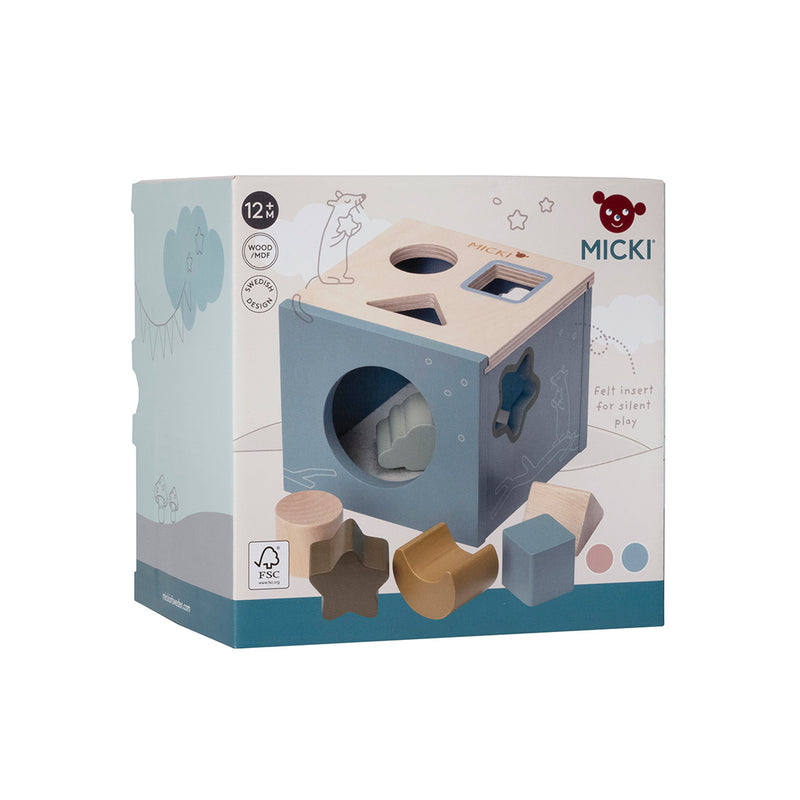 MICKI Kinder Sortierbox blau