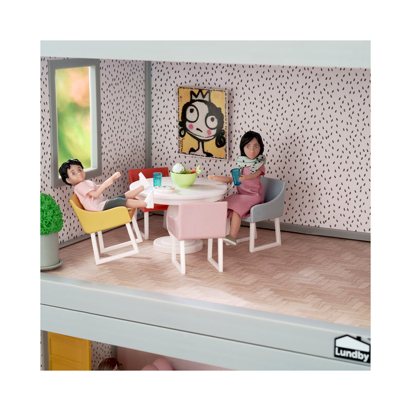 Lundby children doll house accessories dining room set