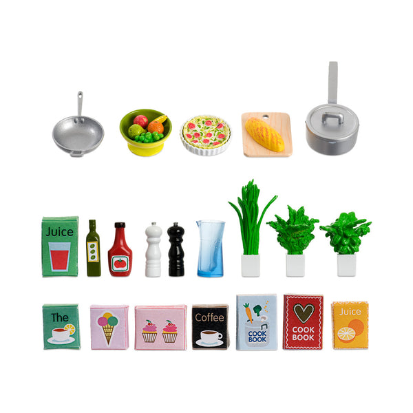 Lundby children doll house accessories cook