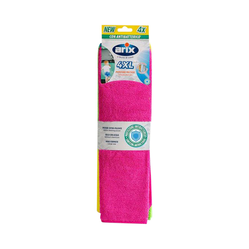 ARIX clean & maintain microfiber cloth XL antibacterial 4 pieces.