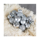 FS-STAR Weihnachten Weihnachtskugeln 34er Set silber