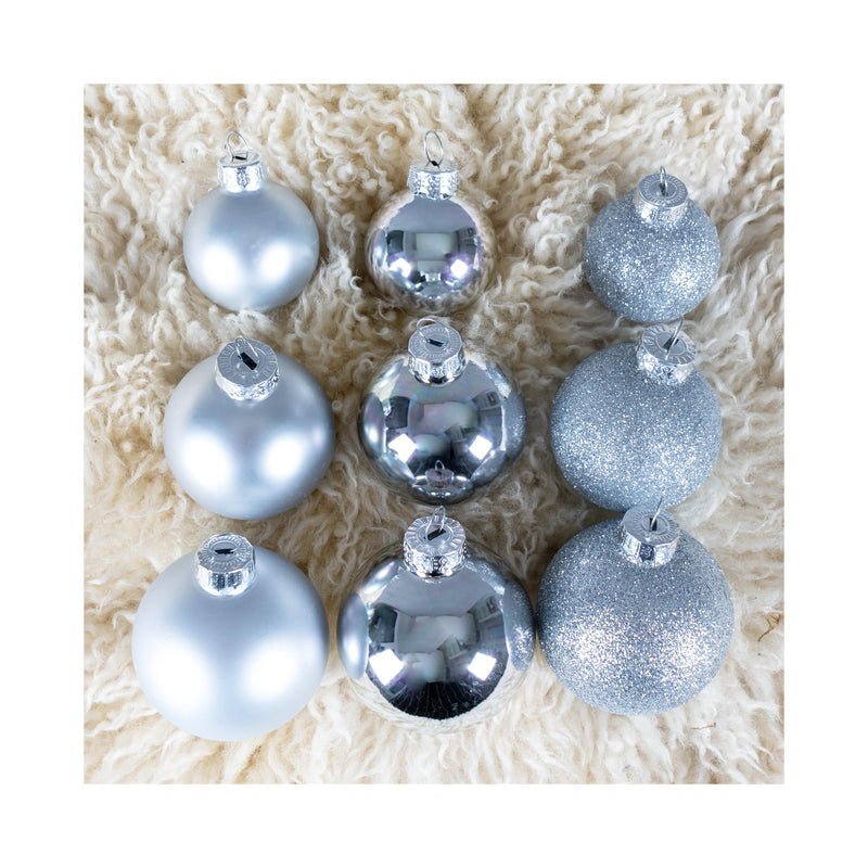 Boules de Noël de Noël FS Star 34 Silt Silver