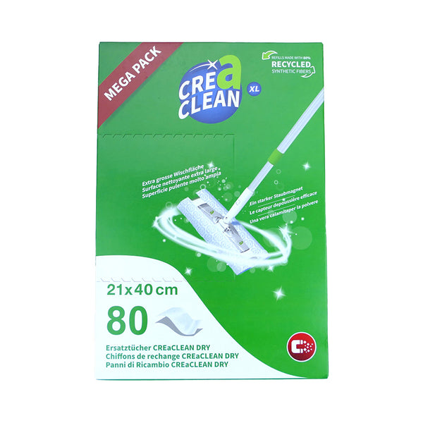 Clean & maintain Creaclean replacement towels dry xl 80 pieces