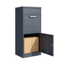 Holmberg Zubehör Haushalt Paket-Briefkasten 50x38x112cm anthrazit