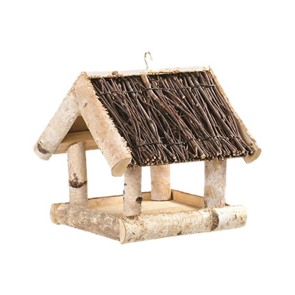 FS star accessories household bird feeder birch/pair roof 26x26x25cm