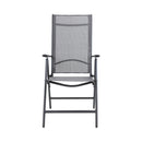 CONTINI Gartenmöbel Klappstuhl anthrazit