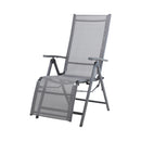 CONTINI Gartenmöbel Relaxliegestuhl anthrazit