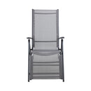 CONTINI Gartenmöbel Relaxliegestuhl anthrazit