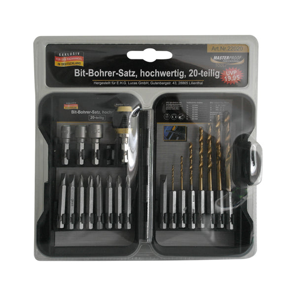 Masterproof Accessories Building requirements Bit-drill set High quality 20-part