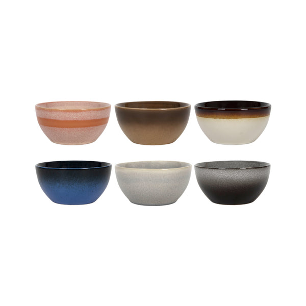 Tavola kitchen requirement bowl Ø12cm Earth 6 pieces assorted