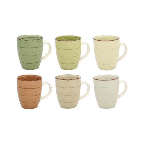 Tavola kitchen need coffee cup 350ml nature 6 pieces assorted