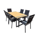 CONTINI Gartenmöbel Gartentisch BIONTO 180x90x74cm