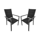 Chaise de jardin de meubles de jardin contini biono 2er set 64.5x60x98cm