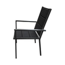 Chaise de jardin de meubles de jardin contini biono 2er set 64.5x60x98cm