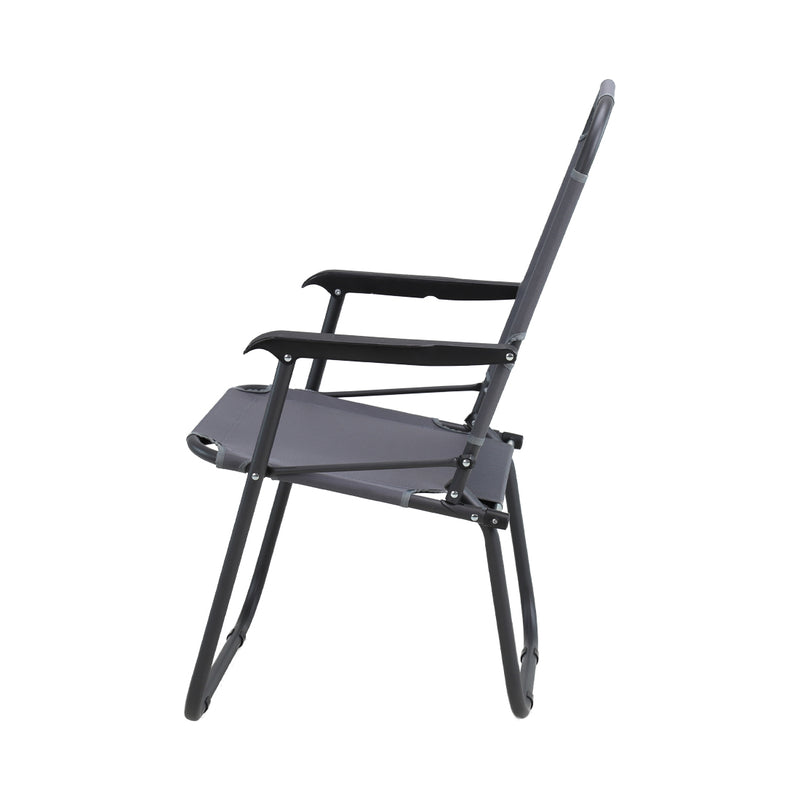 Chaise de plage de meubles de jardin contini anthracite