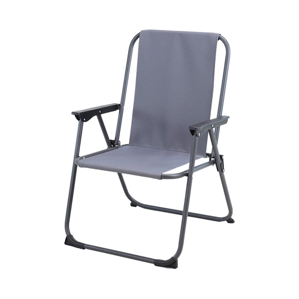 Chaise de camping meubles de jardin contini anthracite