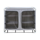 CONTINI Gartenmöbel Campingschrank 102x47x82cm anthrazit