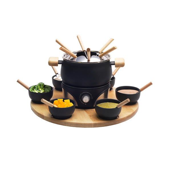 Nouvel kitchen supplies electro meat fondue set "mia" 21-part black 1200W