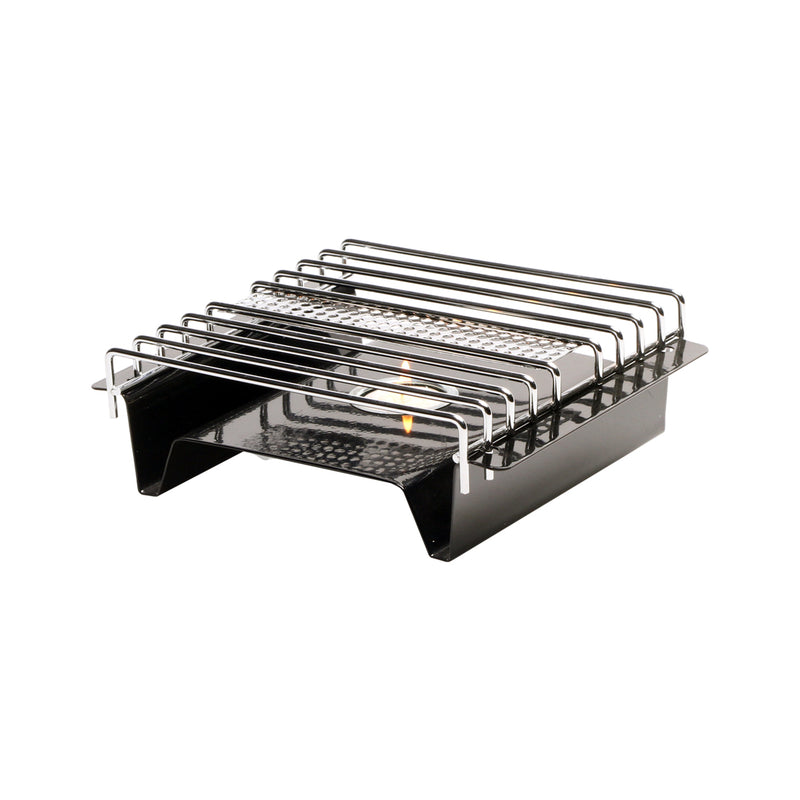 Nouvel kitchen need plate warmer 1-flame chrome-plated/black 21.5x18.5x7.3cm