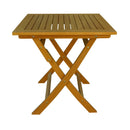 Contini Garden Meubles Table de jardin pliable 70 cm Eucalyptus