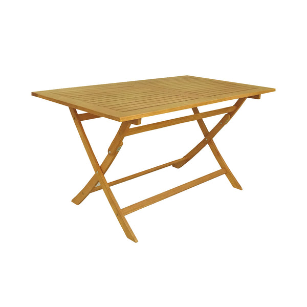 Contini garden furniture garden table foldable 80x140x74cm eucalyptus