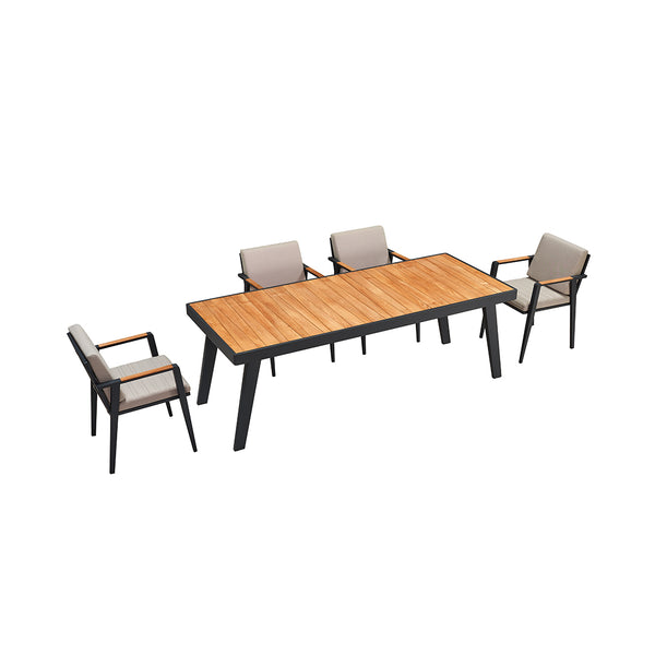 Higold garden furniture emoti garden table 2200x900cm with 6 chairs